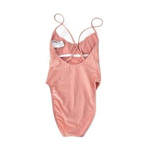 The Bikini Lab Swimsuit one piece High-Leg blush pink peach XS